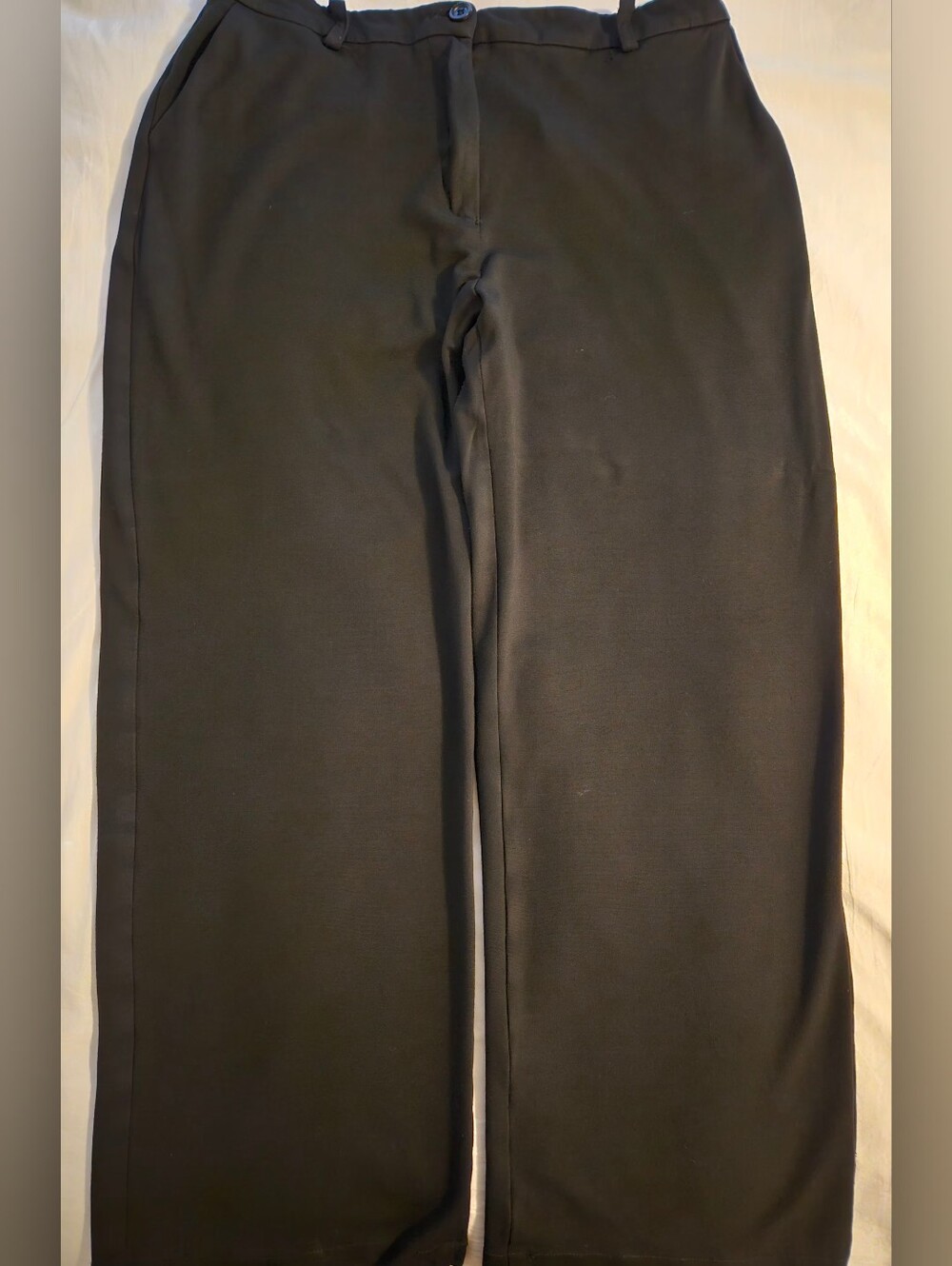 PLEASE Black Wide Leg Trouser Pants Size S Made in Italy High Waist